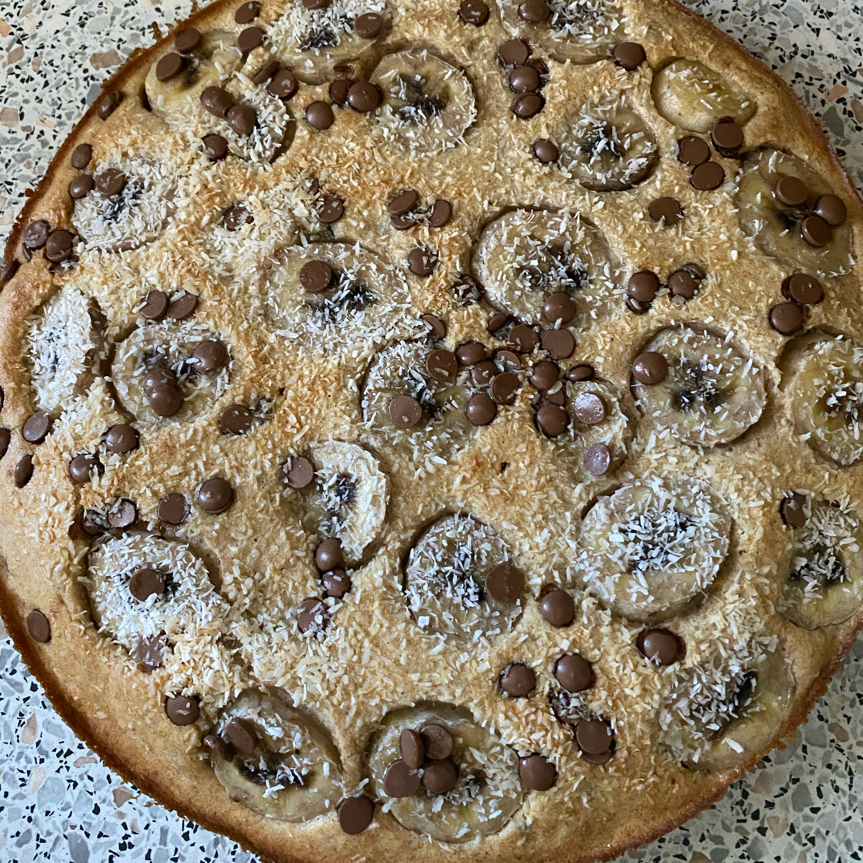 Bananen - Kokos - Kuchen mit Schoki