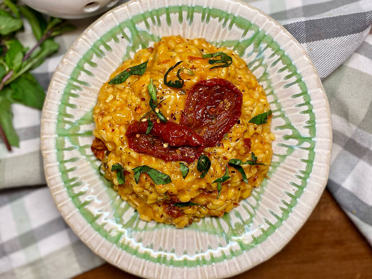 vegan sundried tomato risotto Recipe Kitchen Stories