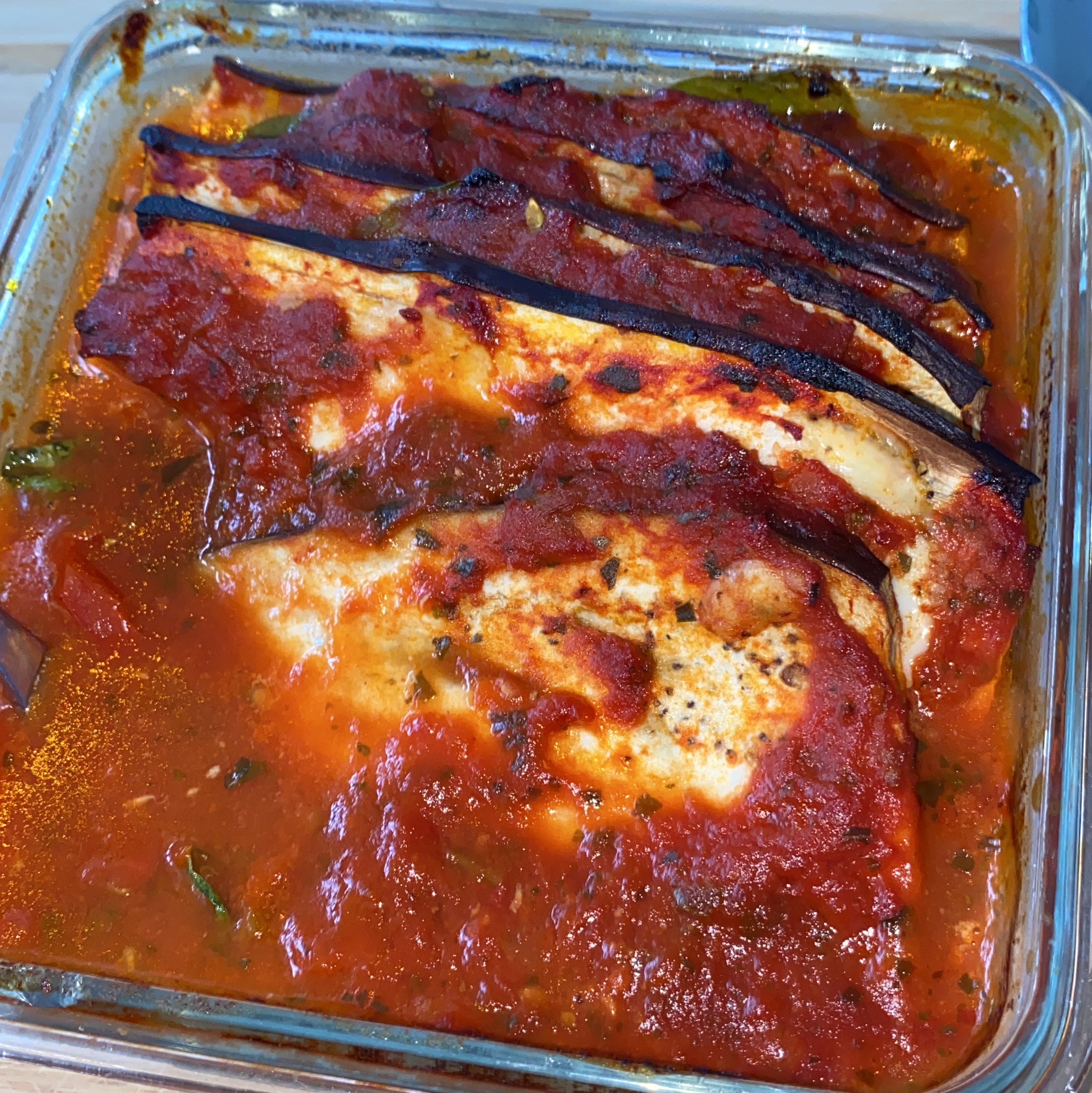 Auberginen-Mozzarella-Auflauf