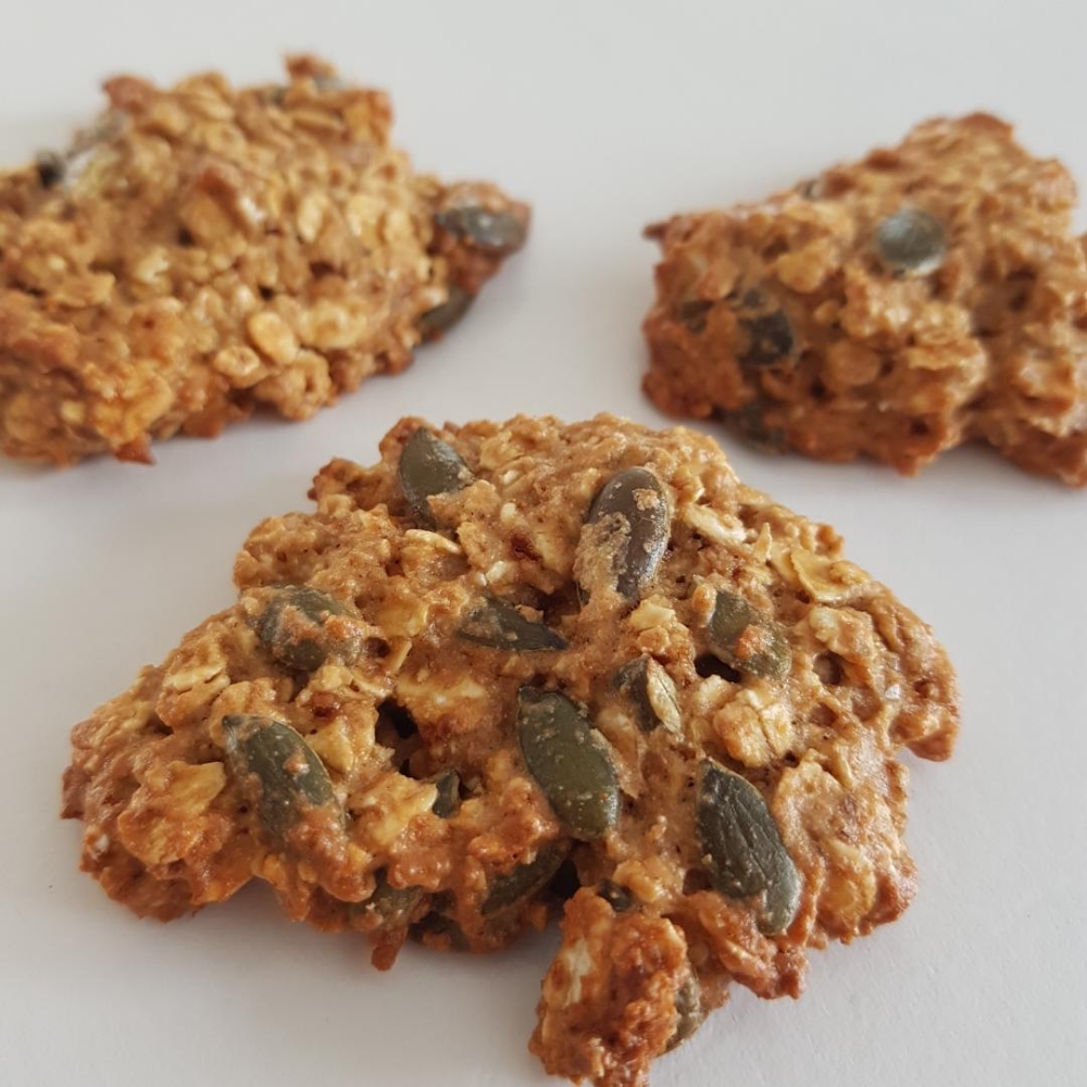 Gesunde Kürbiskerncookies