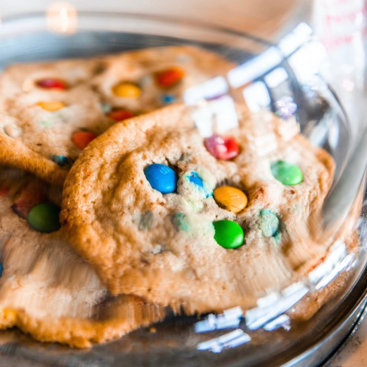 Schnelle Cookies mit M&M