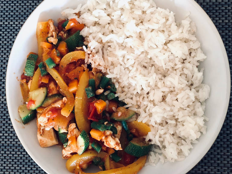 The Best Chicken Fajita Rice Recipe Kitchen Stories