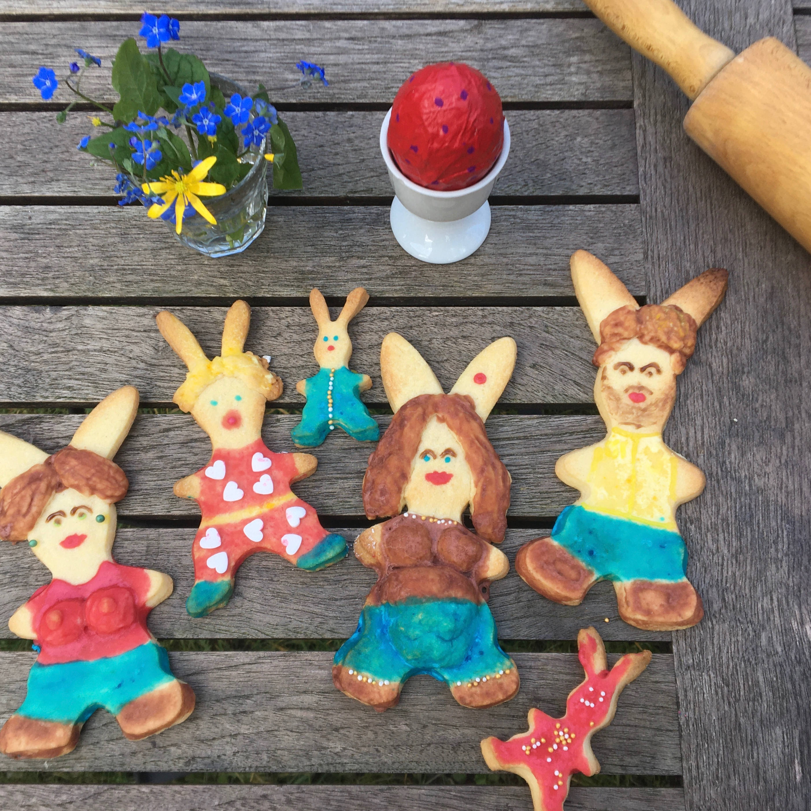 Kunterbunte Osterkekse