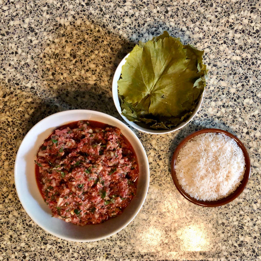 Armenian Dolma (Tolma) Served With YoghurtMint Sauce. Recipe
