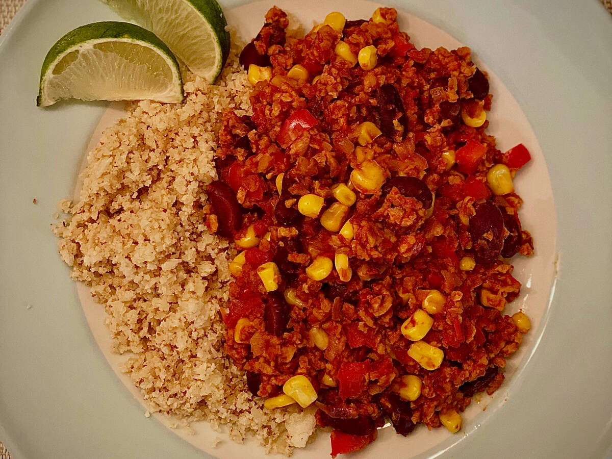 Chili Sin Carne Mit Blumenkohl Reis Rezept Kitchen Stories