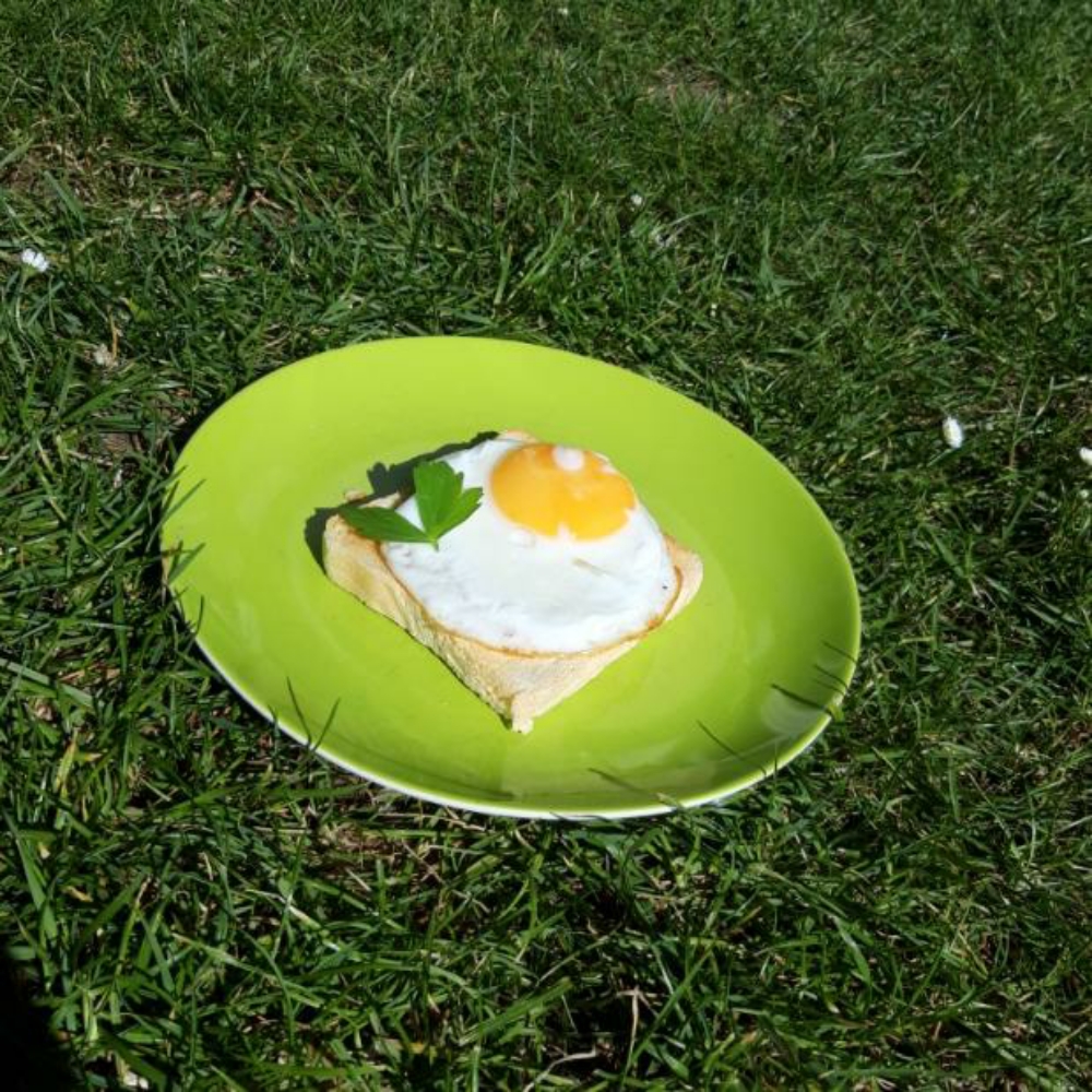 Toast mit Spiegelei