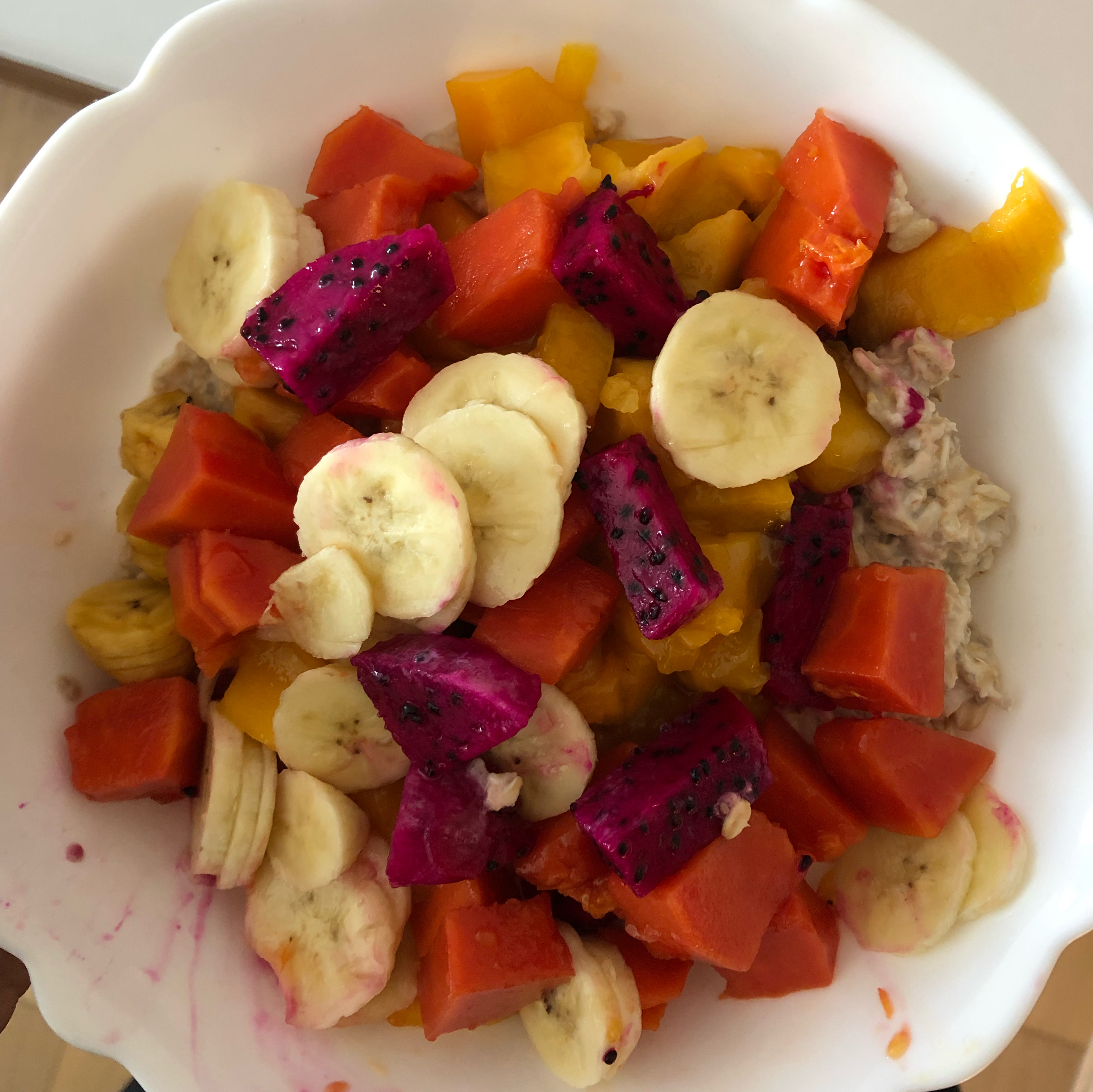 Vegan porridge with fruit Recipe Kitchen Stories