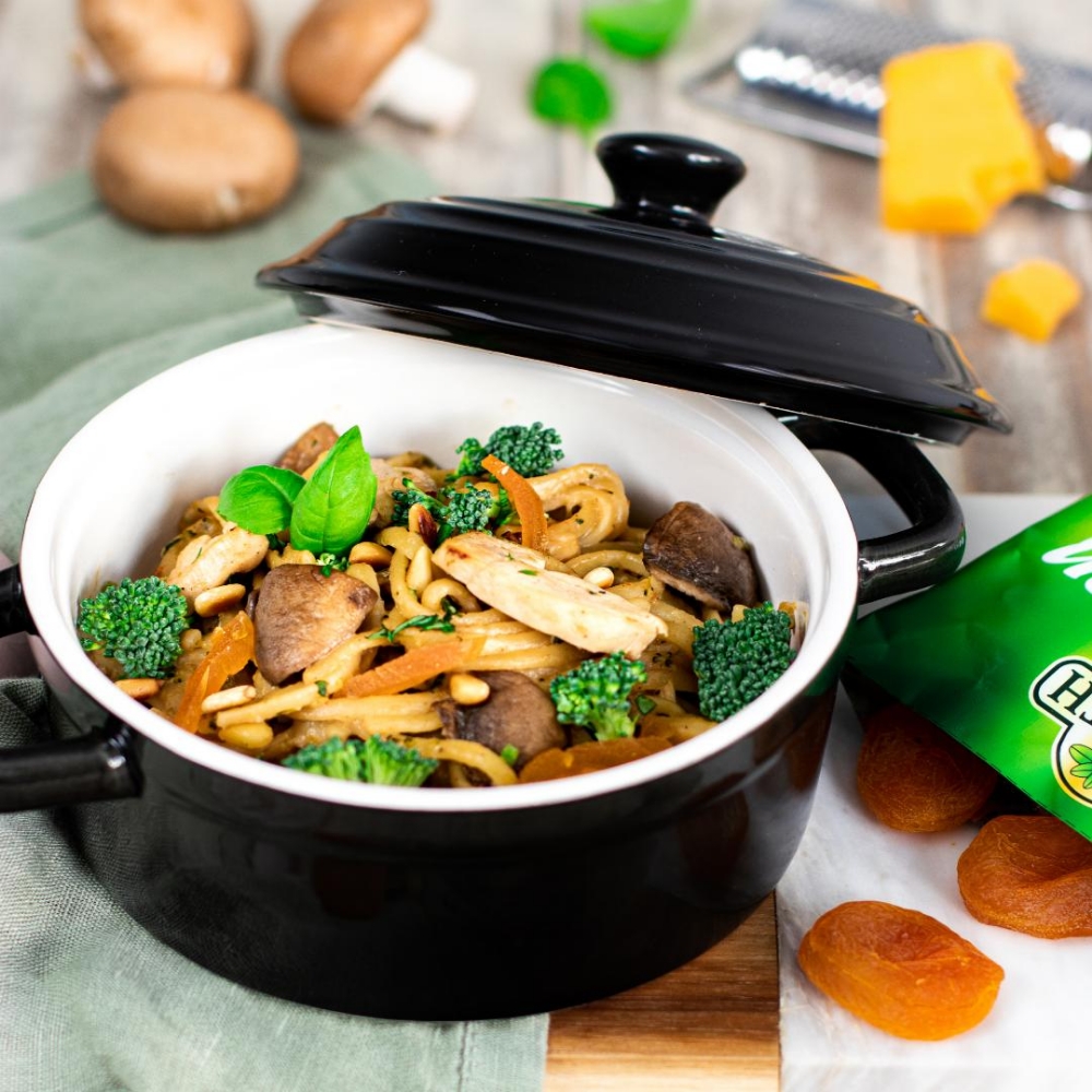 One Pot Pasta Mit Hähnchen Und Champignons