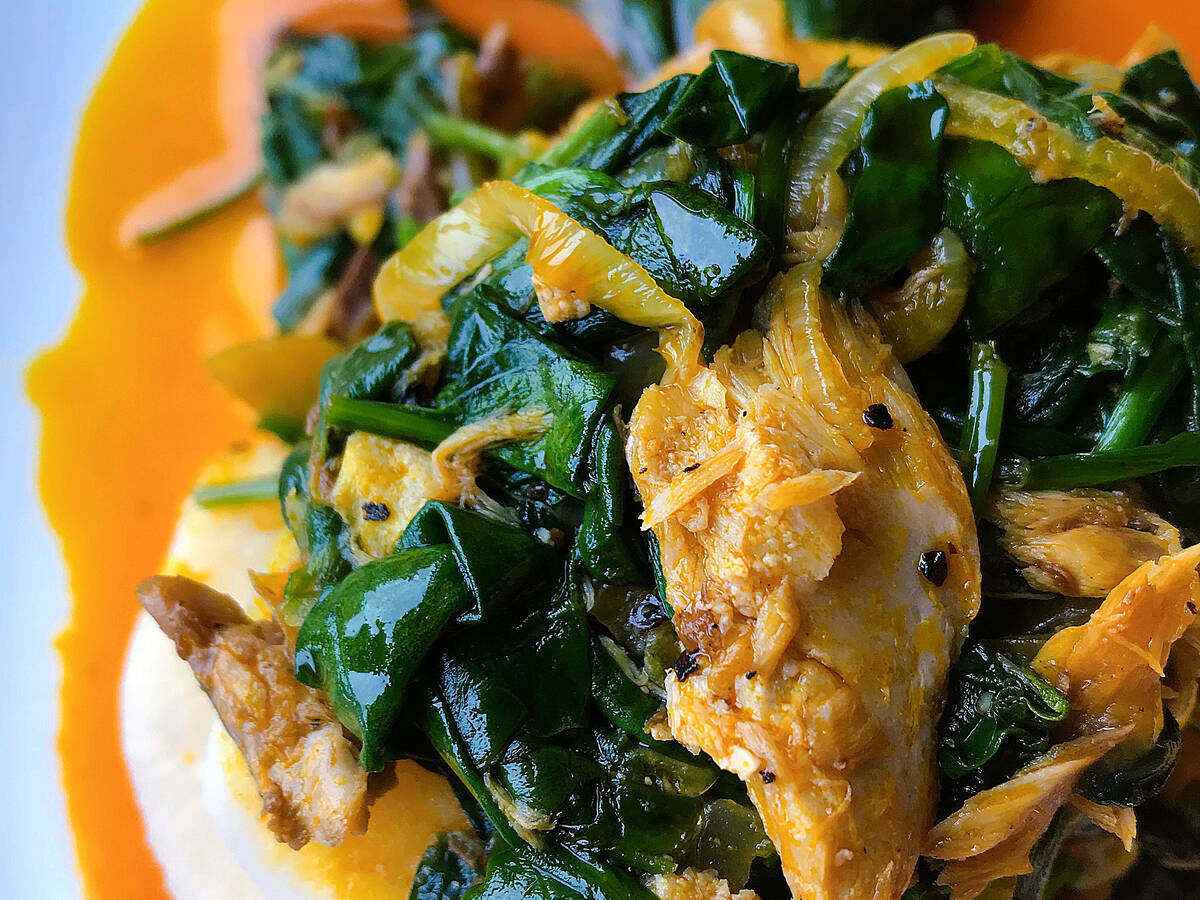 Nigerian Boiled Yam with Spinach & Mackerel Recipe Kitchen Stories