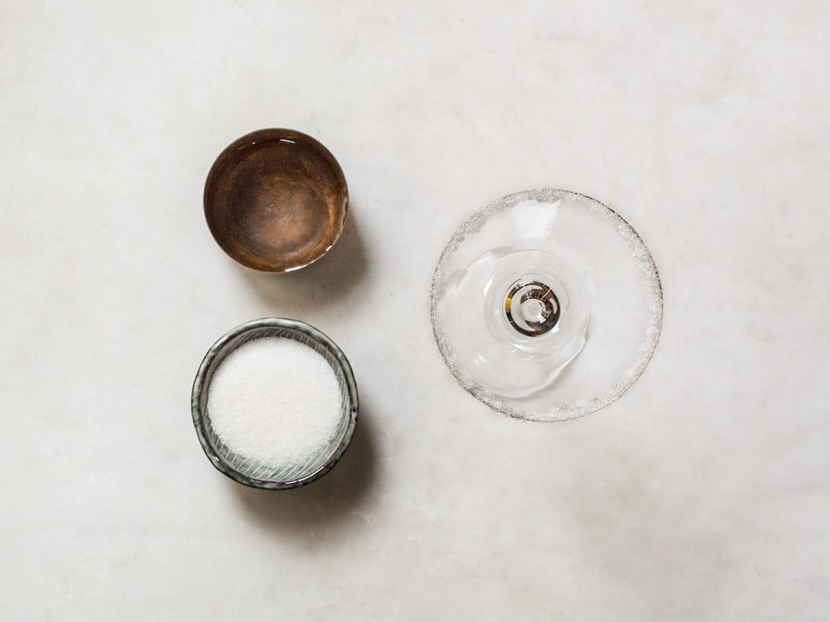 How to sugar rim a cocktail glass Recipe with Video Kitchen Stories