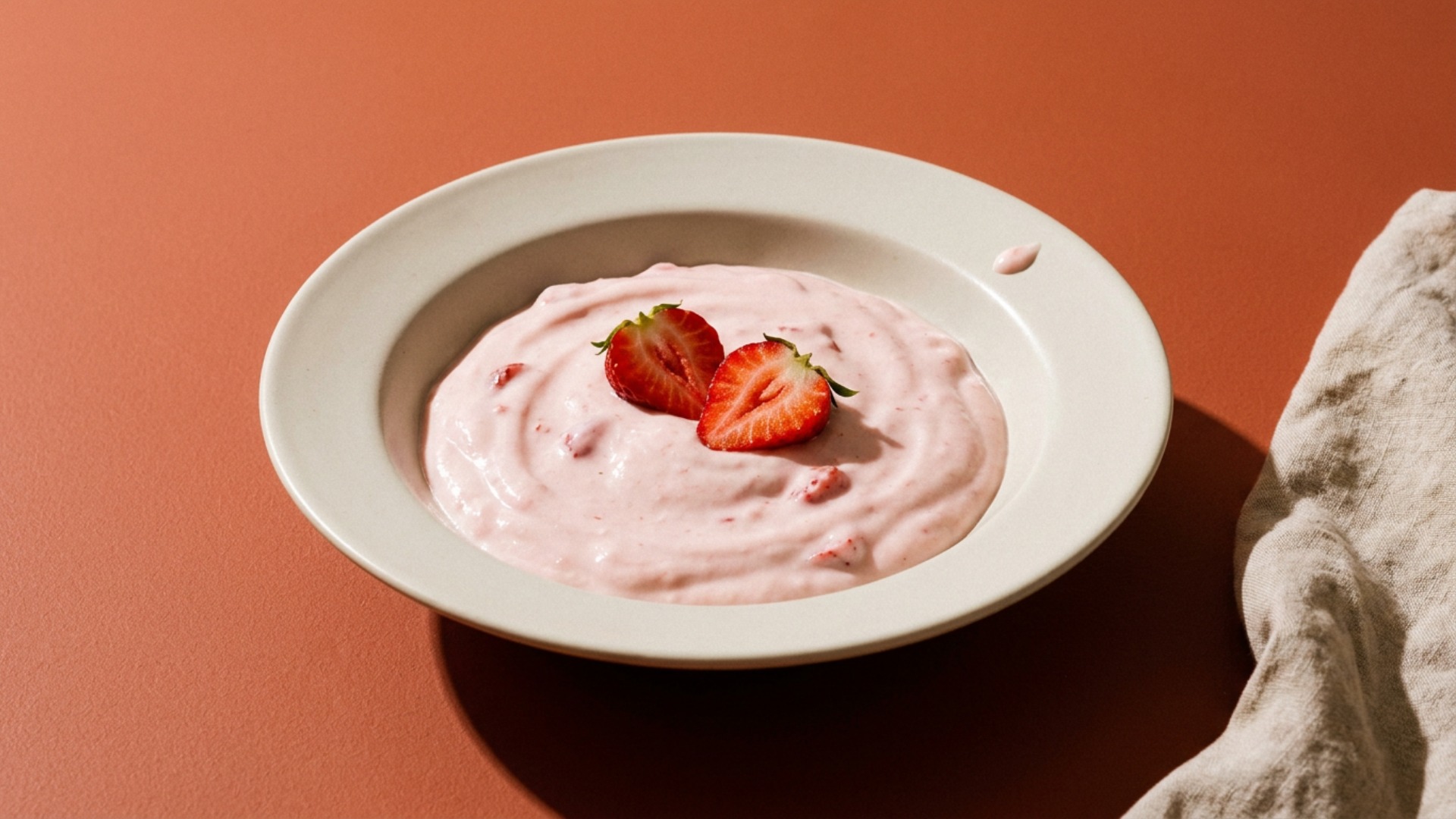Fruchtiger Erdbeerquark mit frischer Vanille