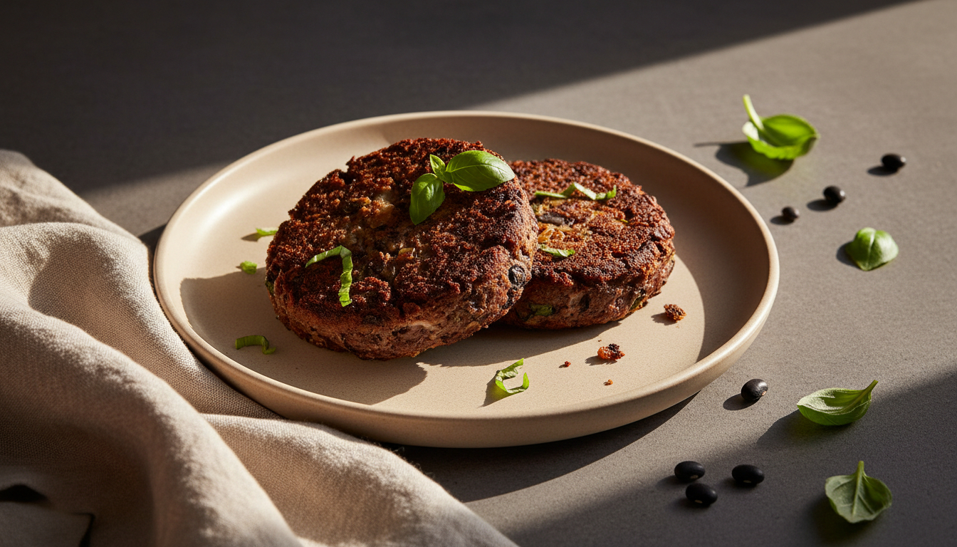 Herzhafte Frikadellen aus schwarzen Bohnen für deinen nächsten Burger