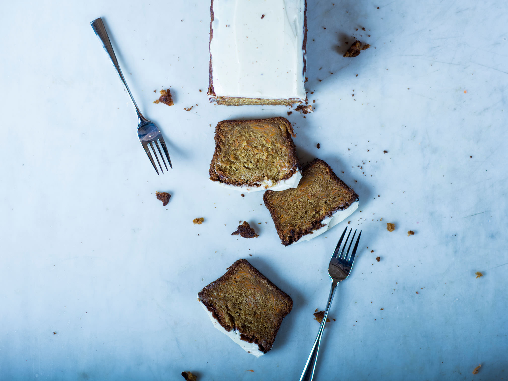 Carrot cake with cream cheese frosting-image