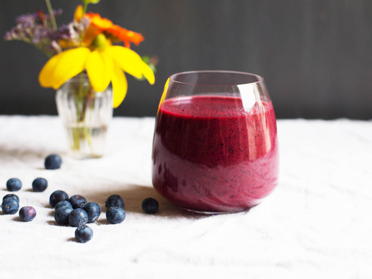 Raw beet and blueberry smoothie Recipe with Video Kitchen Stories
