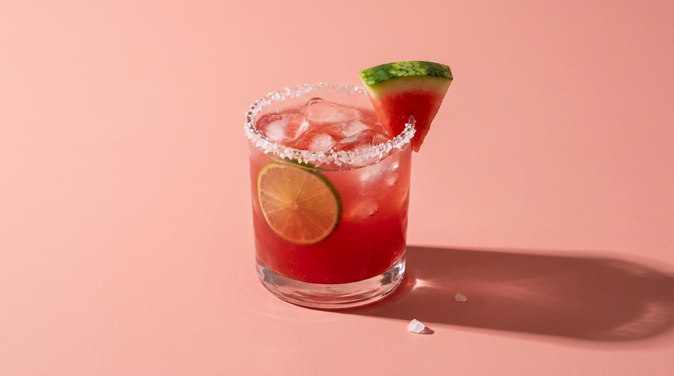 Erfrischende Wassermelonen-Margarita für warme Sommerabende