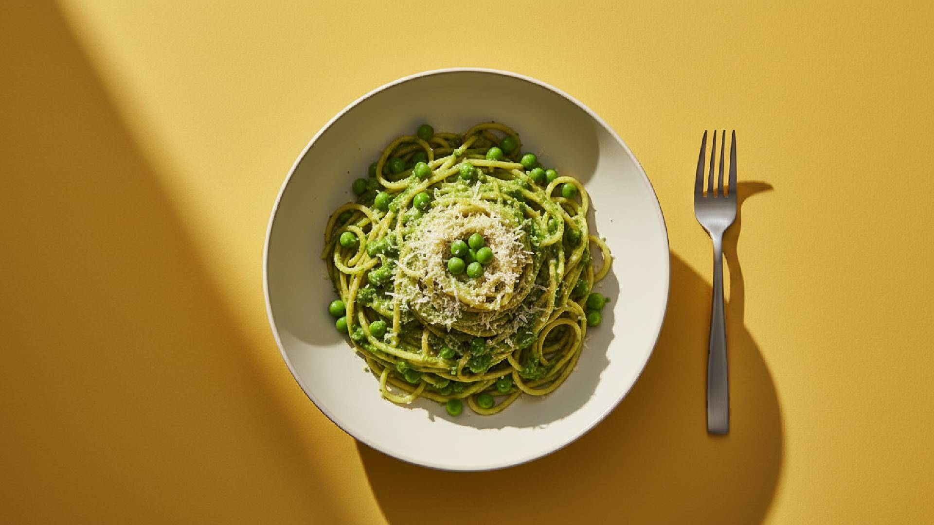 Cremige Pasta in Rekordzeit: So gelingen Spaghetti e piselli