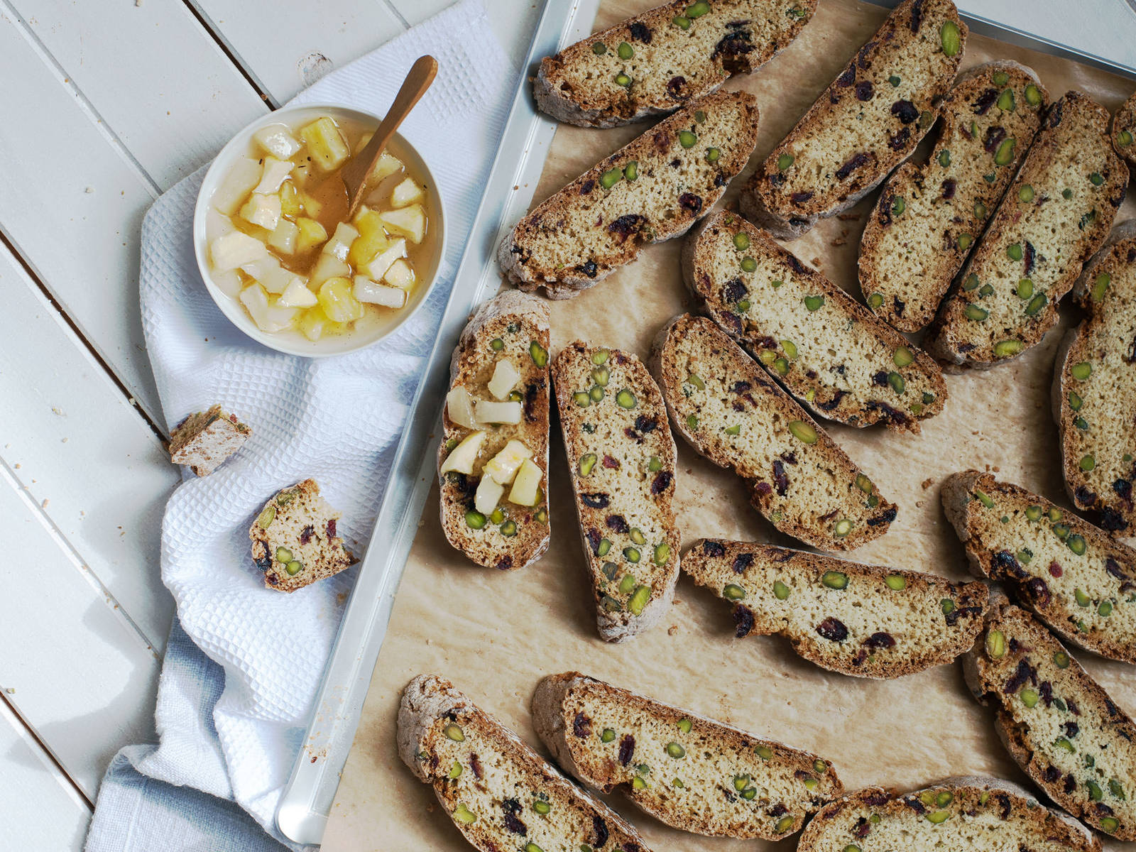 Cranberry pistachio biscotti with jam Recipe with Video Kitchen Stories