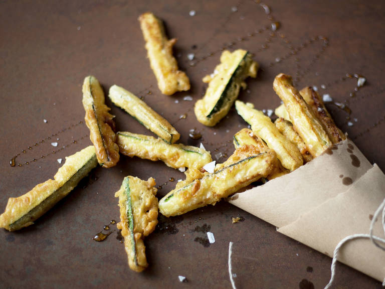 Tempura zucchini sticks