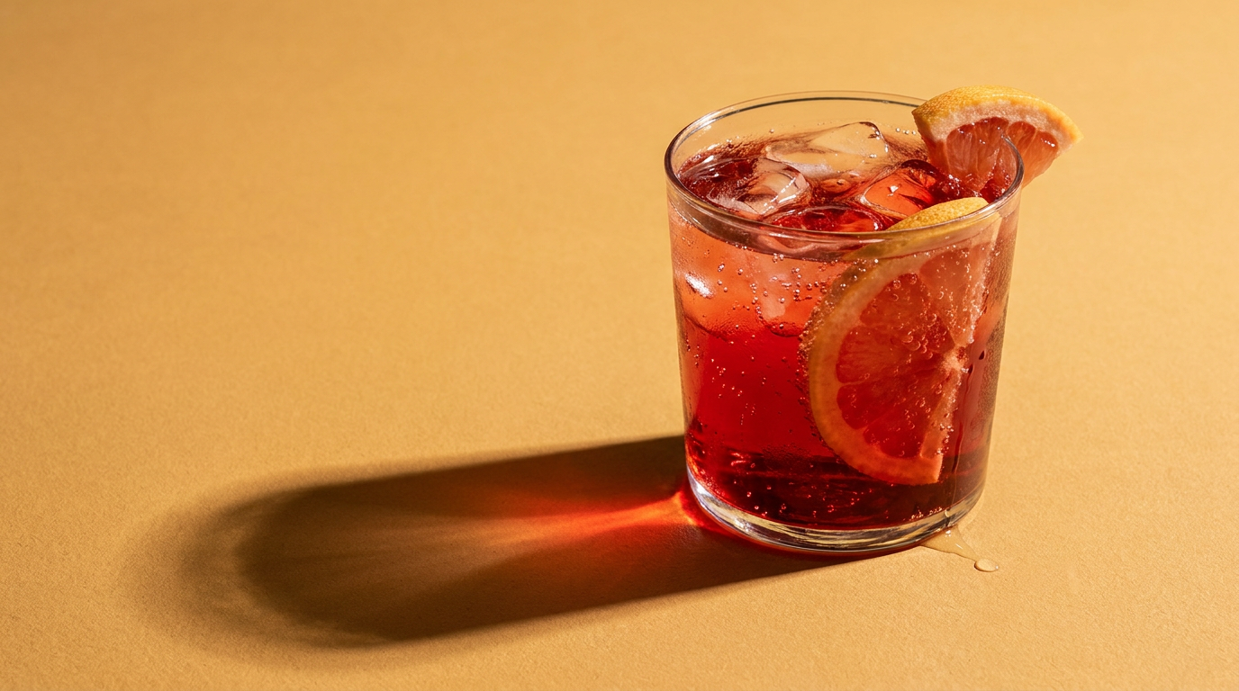 Herber Grapefruit-Aperitif mit Campari und Bitter Lemon