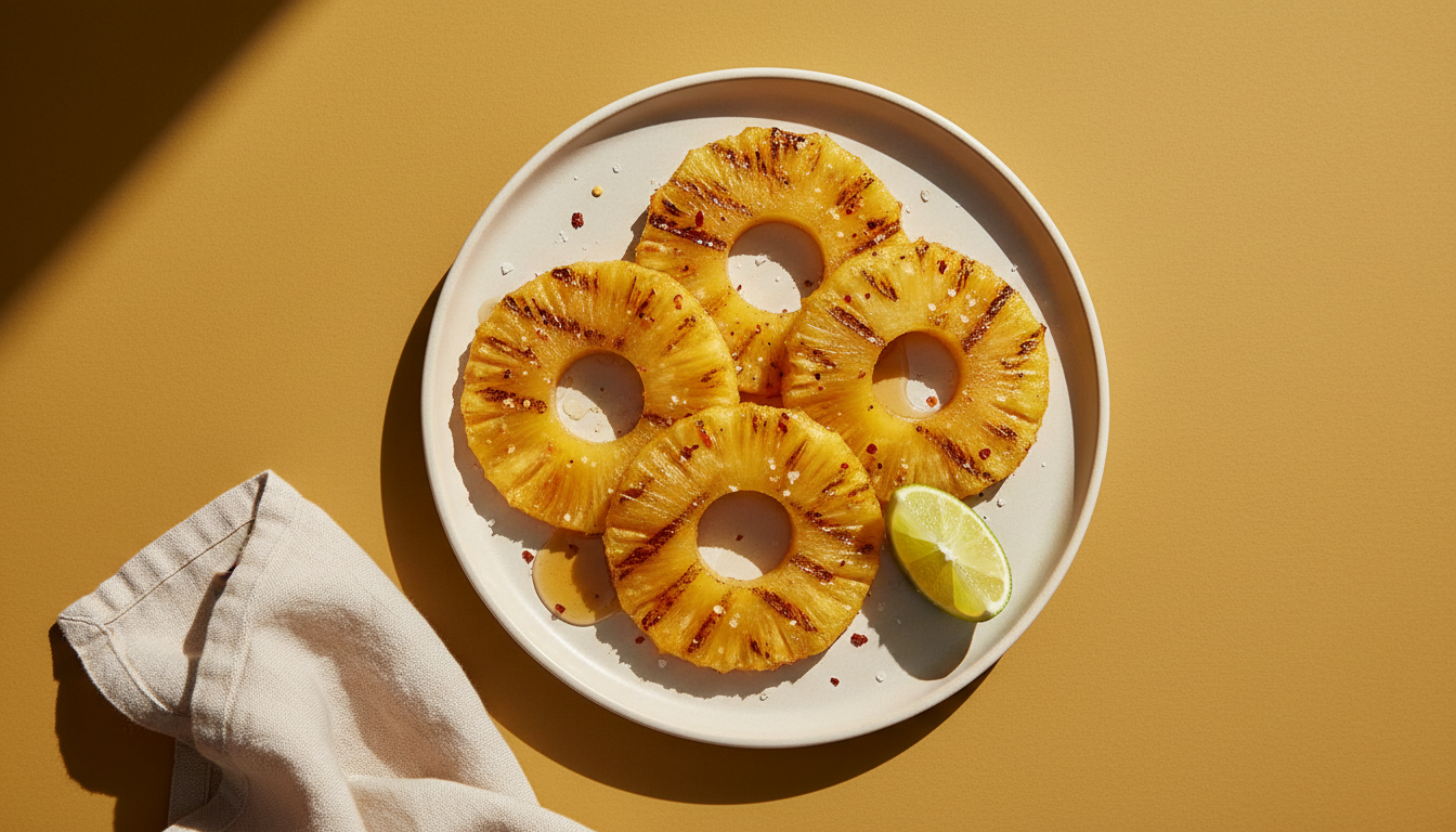 Süß, pikant und karamellisiert: So machst du diese gegrillten Ananas