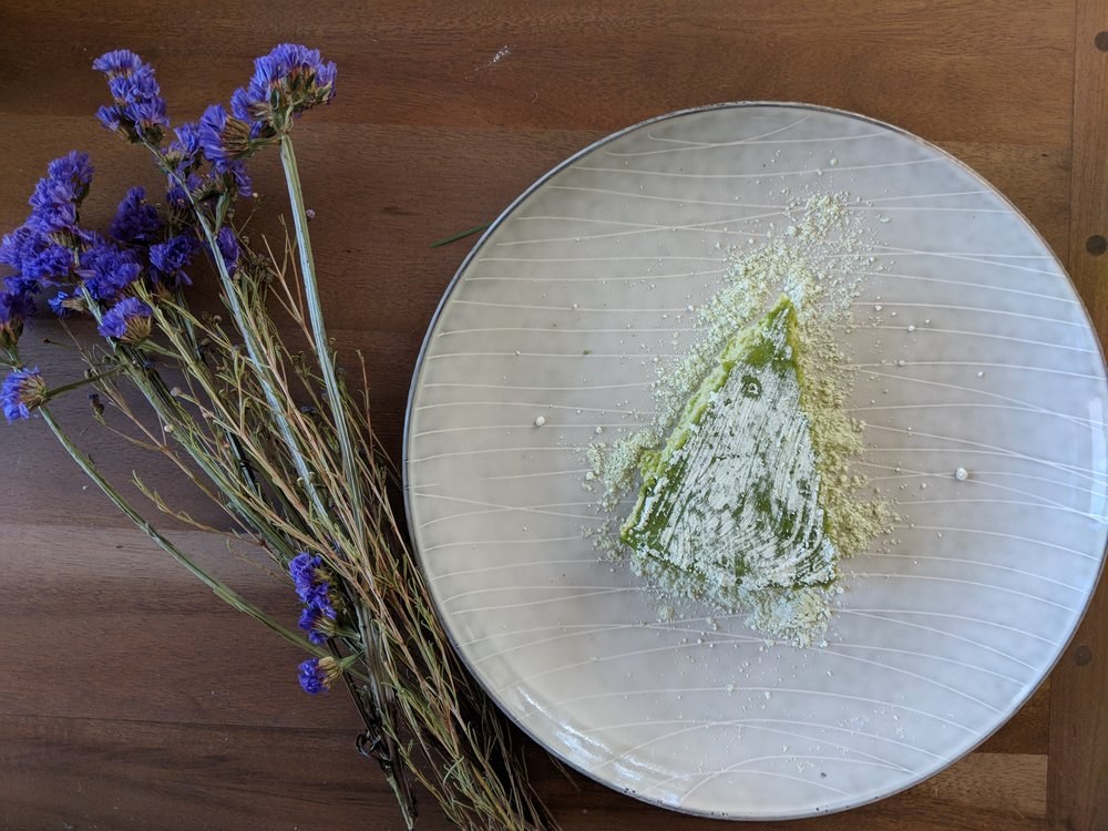 Pistazien-Matcha-Cheesecake