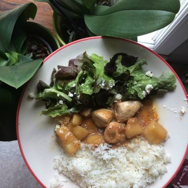 Thai chicken and sweet potato curry
