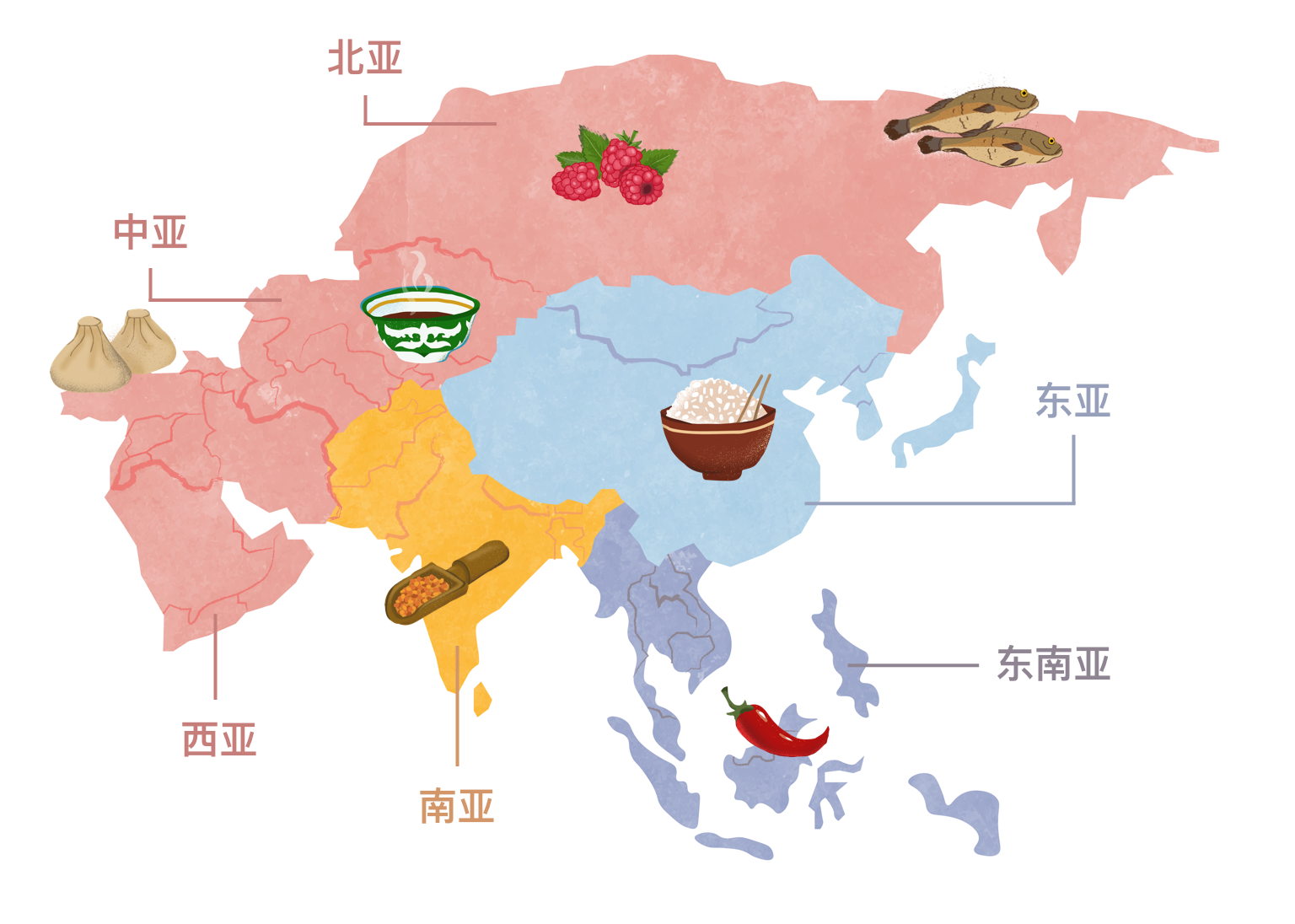 针对于异彩纷呈的亚洲美食的最全向导