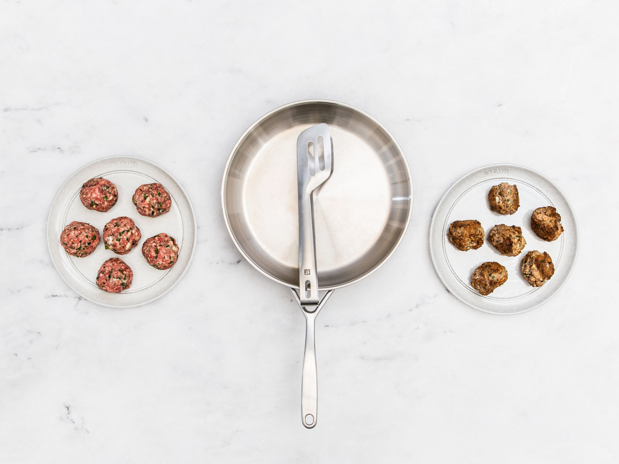 How to pan fry meatballs properly-image