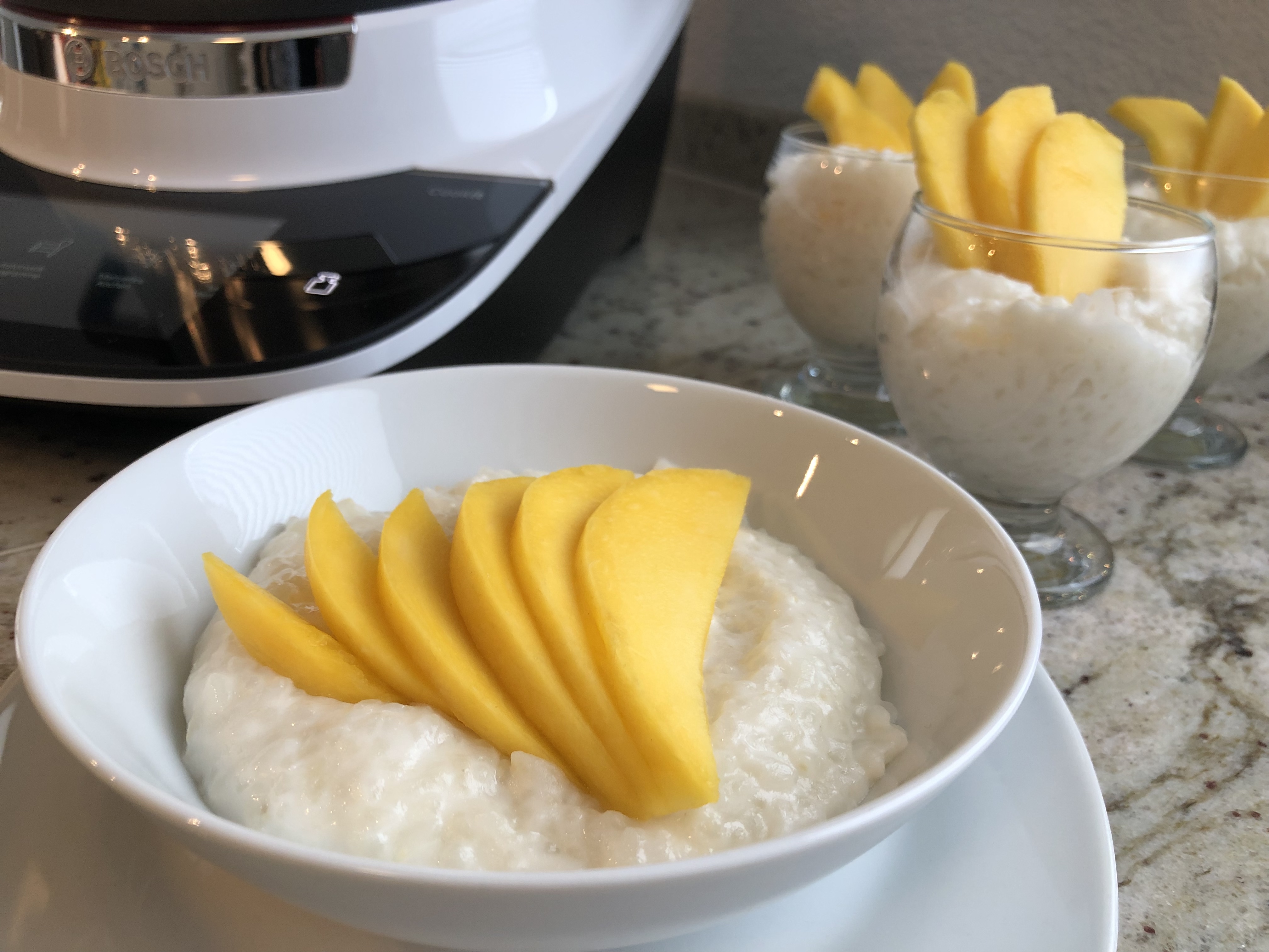 Kokosmilchreis mit Mango im Cookit