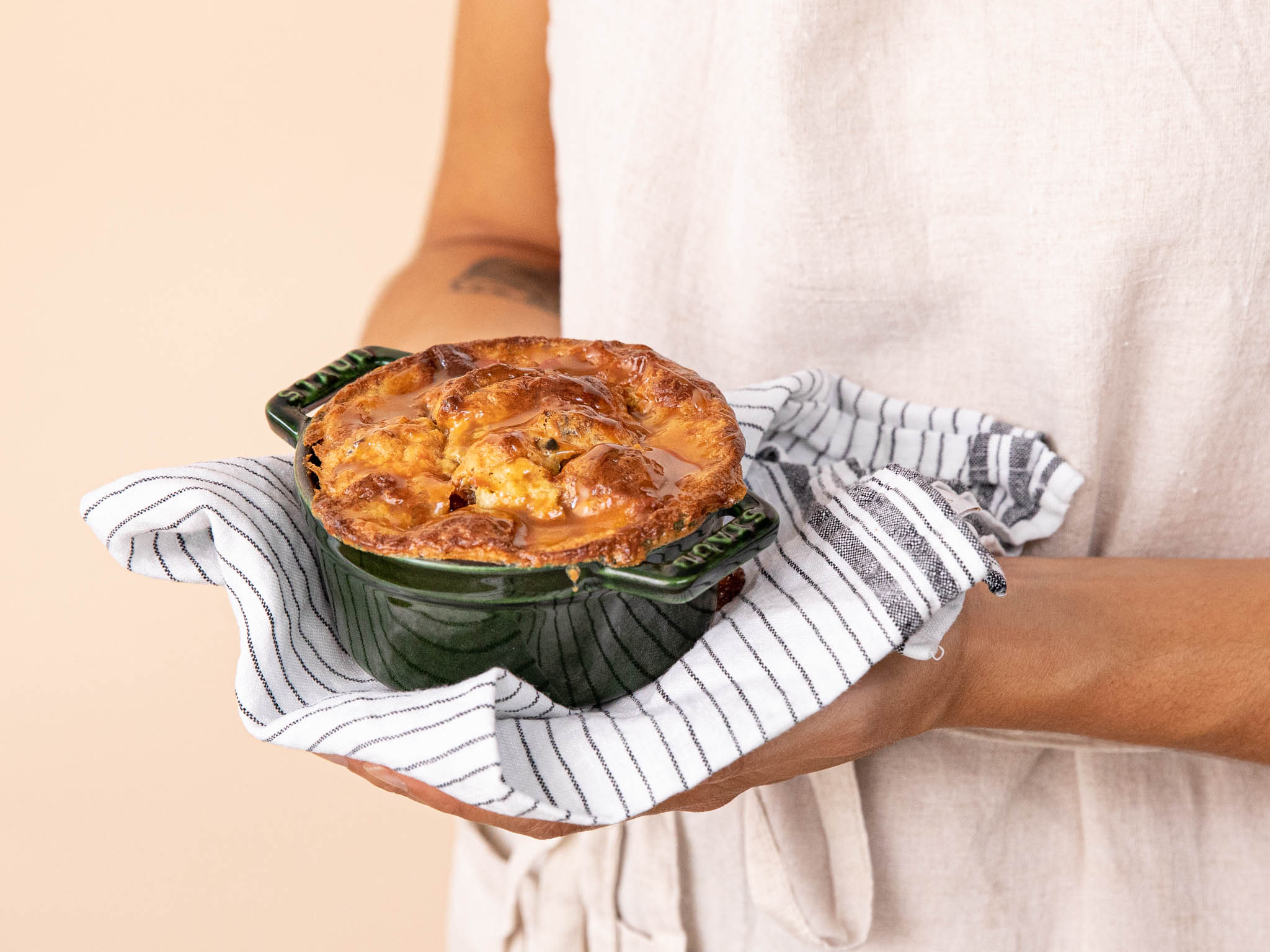 Vanille-Brotpudding mit 3 Zutaten
