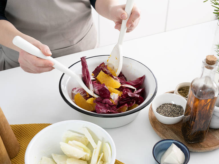 Creamy Kohlrabi Orange And Radicchio Salad Kitchen Stories Recipe 