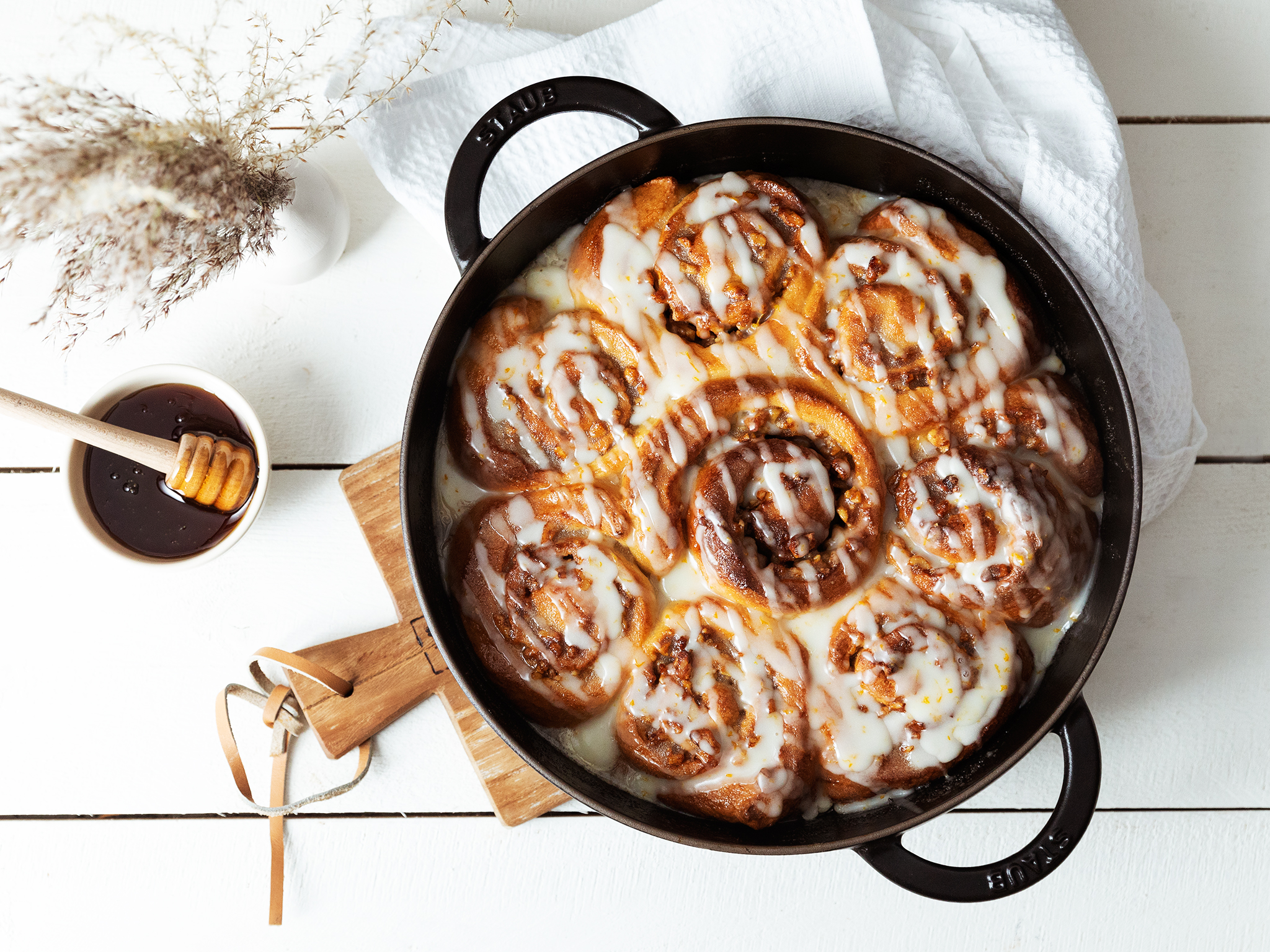 Honeywalnut sweet rolls Recipe with video and step photos