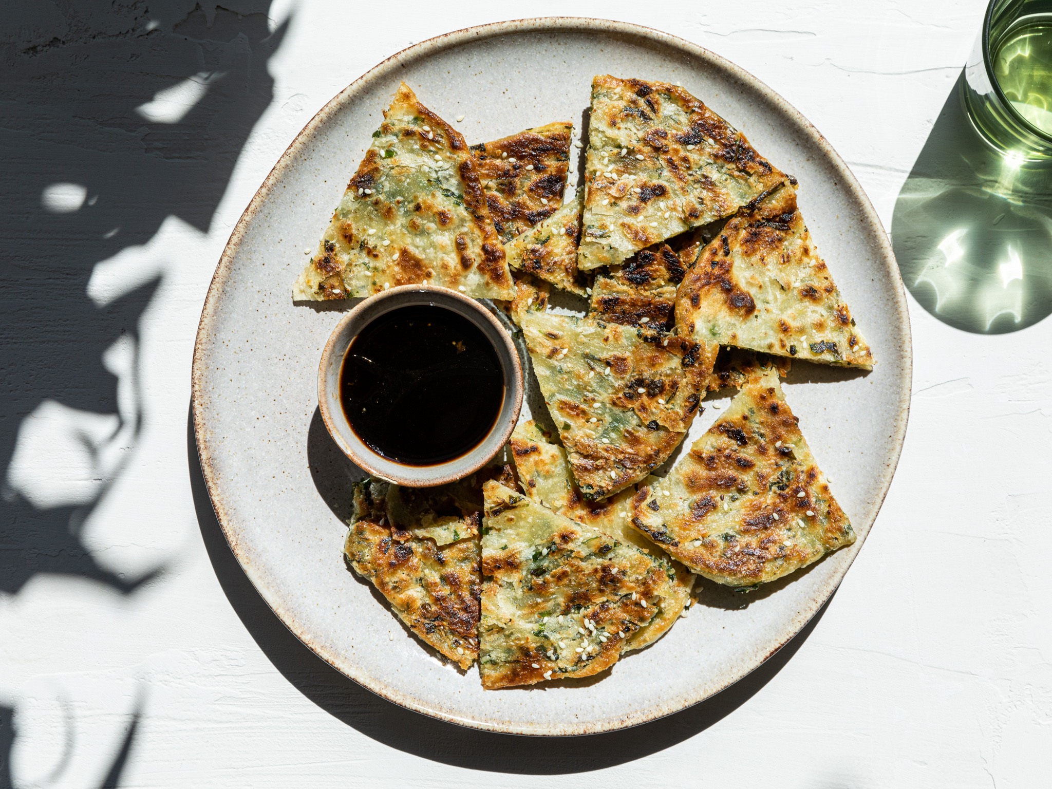 Chinese wild garlic pancake I Kitchen Stories recipe and video